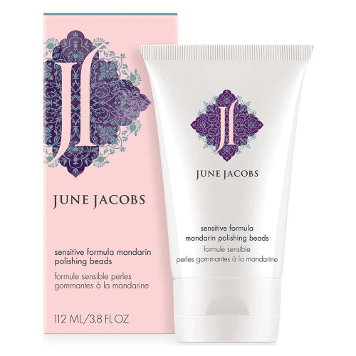 June Jacobs Sensitive Formula Mandarin Polishing Beads 112 ml tube and box