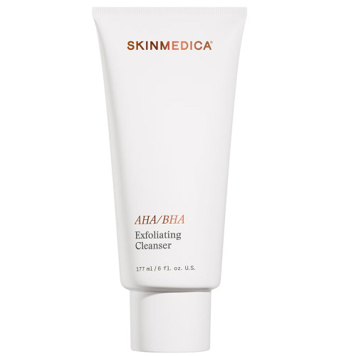 SkinMedica AHA/BHA Exfoliating Cleanser white tube