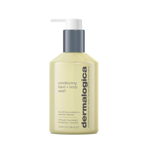 Dermalogica Conditioning Hand + Body Wash pale yellow bottle