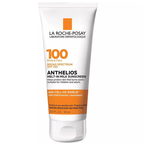 La Roche-Posay Anthelios Melt-In Milk SPF 100 sunscreen tube, front