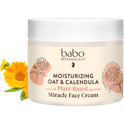 Babo Botanicals Miracle Moisturizing Face Cream - Oatmilk & Calendula