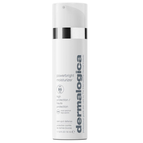 Dermalogica PowerBright Moisturizer SPF 50 white pump bottle