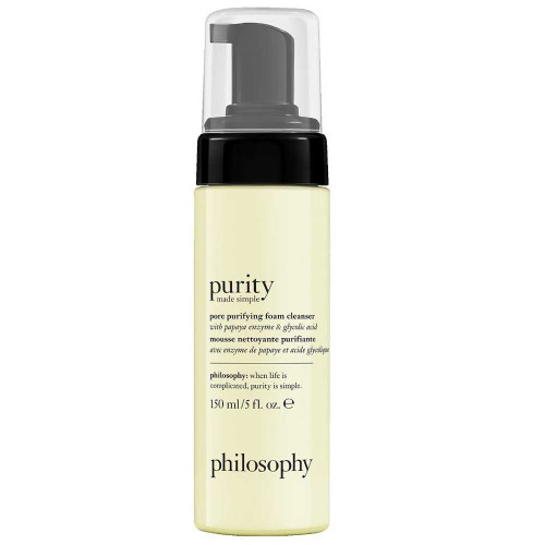philosophy purity made simple pore purifying foam cleanser 5 fl oz (150 mL) pump bottle