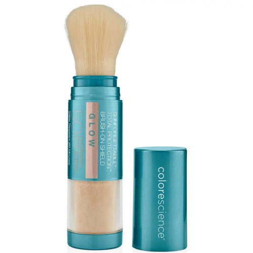 Colorescience Sunforgettable Brush-On Shield Glow SPF 50 brush with cap