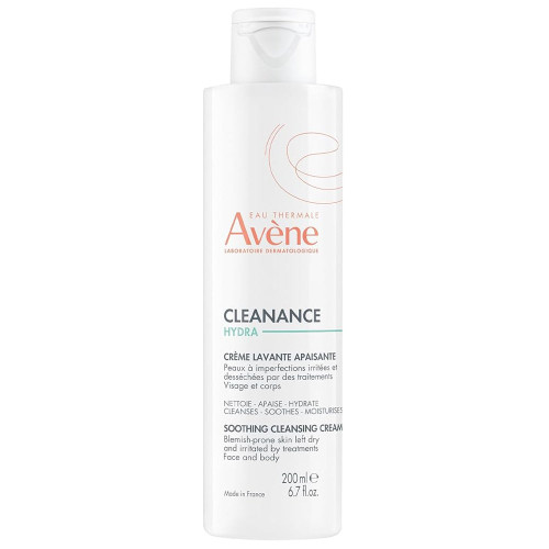 Avène Cleanance HYDRA Soothing Cleansing Cream 200 ml bottle