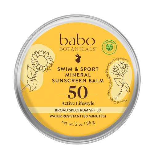 Babo Botanicals Swim + Sport Balm SPF 50