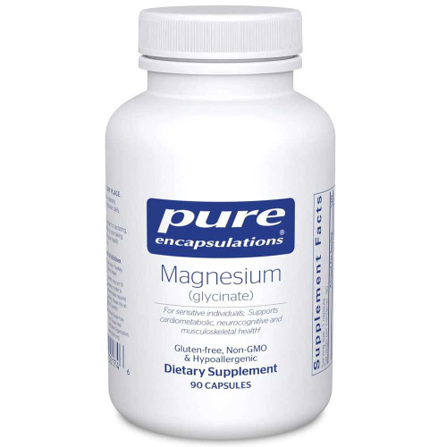 Pure Encapsulations Magnesium Glycinate 90 capsules white bottle