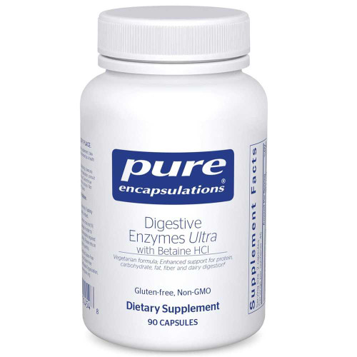Pure Encapsulations Digestive Enzymes Ultra with Betaine HCl 90 capsules bottle