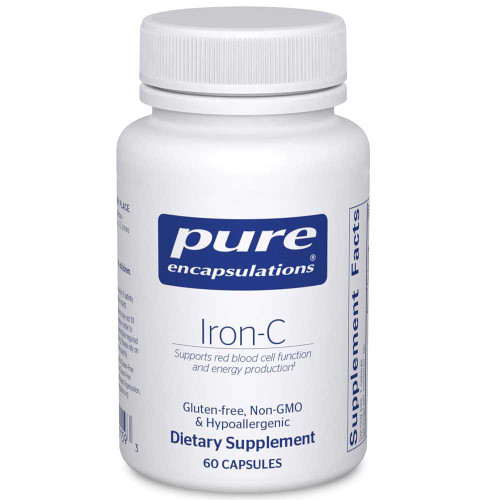 Pure Encapsulations Iron-C 60 capsule bottle