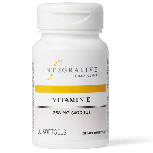 Integrative Therapeutics Vitamin E 268 mg (400 IU) 60 softgel bottle