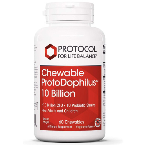 Protocol for Life Balance Chewable ProtoDophilus 10 Billion 60 chewable bottle