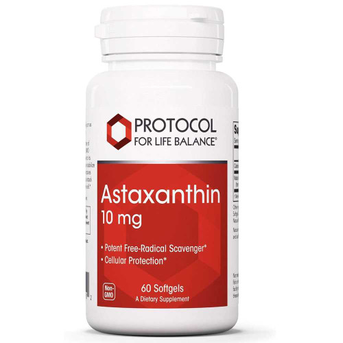 Protocol Astaxanthin 10mg - 60 Softgels PLB22512 BeautifiedYou.com