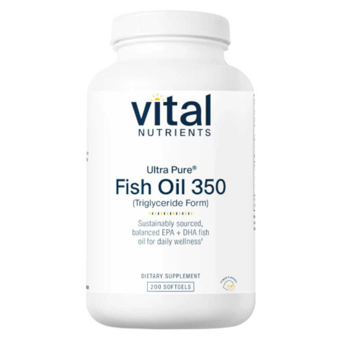 Vital Nutrients Ultra Pure Fish Oil 350 Triglyceride Form - 200 Softgels VNT12213 BeautifiedYou.com