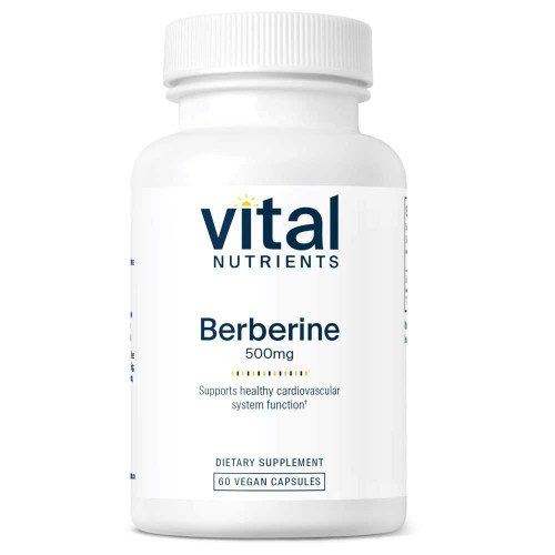 Vital Nutrients Berberine 500 mg 60 vegan capsule bottle