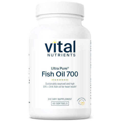 Vital Nutrients Ultra Pure Fish Oil 700 60 softgel bottle