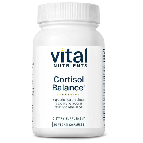 Vital Nutrients Cortisol Balance 30 vegan capsule bottle