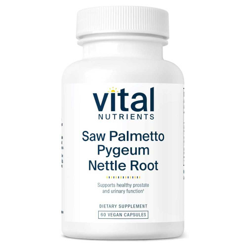 Vital Nutrients Saw Palmetto Pygeum Nettle Root 60 vegan capsule bottle