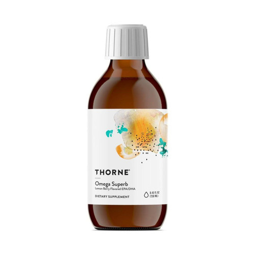 Thorne Omega Superb, Lemon Berry Flavor - 8.45 fl oz THR04288 BeautifiedYou.com