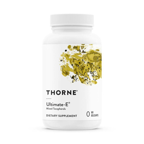 Thorne Ultimate-E mixed tocopherols 60 gelcap bottle