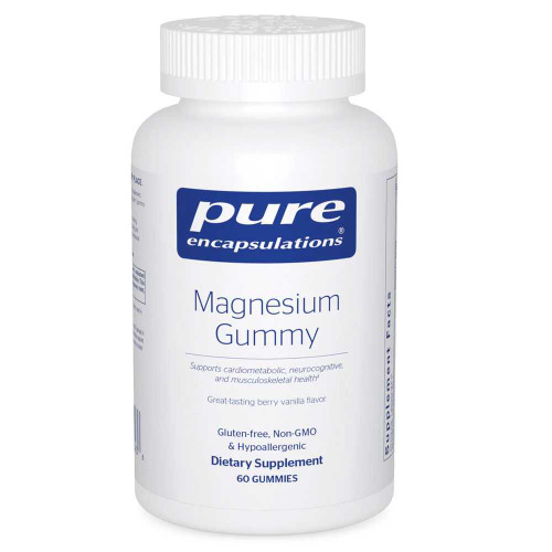 Pure Encapsulations Magnesium Gummy 60 gummies white bottle