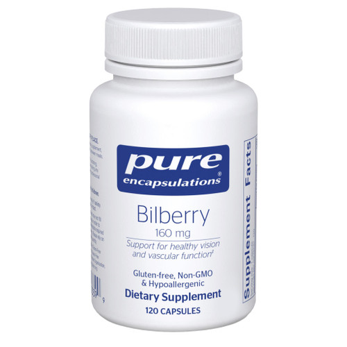 Pure Encapsulations Bilberry 160mg - 120 Capsules PURE03399 BeautifiedYou.com