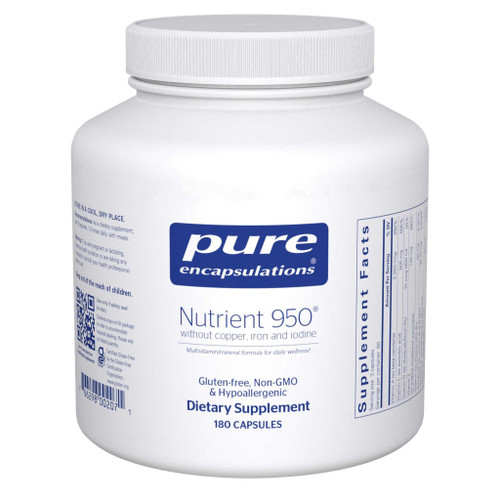 Pure Encapsulations Nutrient 950 without Copper, Iron, and Iodine - 180 Capsules PURE02071 BeautifiedYou.com