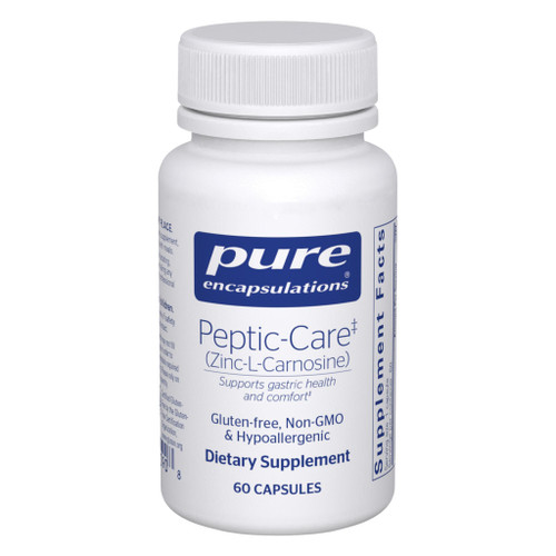 Pure Encapsulations Peptic-Care Zinc-L-Carnosine 60 capsules bottle