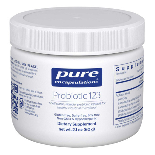 Pure Encapsulations Probiotic 123 - 60 Grams PURE25193 BeautifiedYou.com