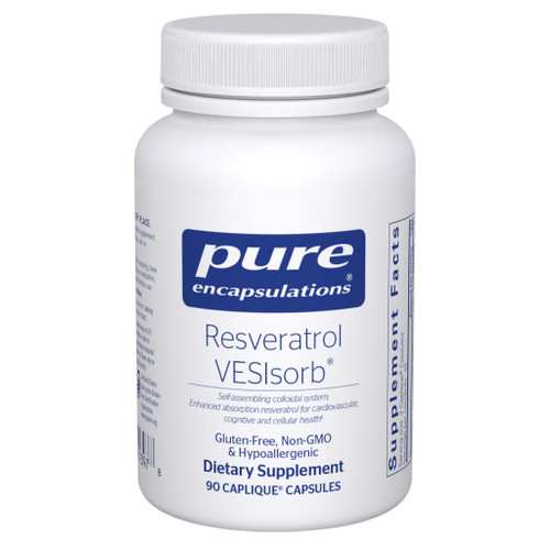 Pure Encapsulations Resveratrol VESIsorb 90 Caplique capsule bottle