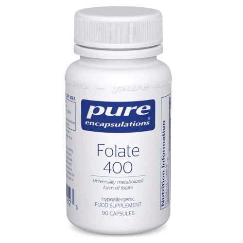 Pure Encapsulations Folate 400 90 capsule bottle