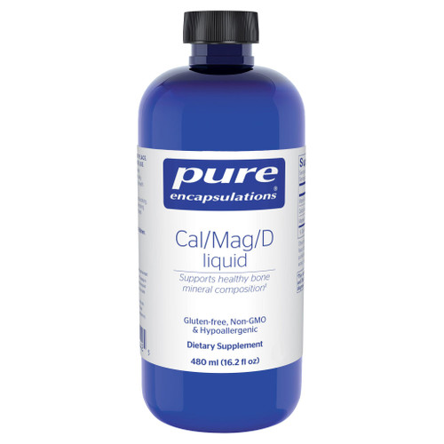 Pure Encapsulations Cal/Mag/D Liquid 480 ml (16.2 fl oz) bottle