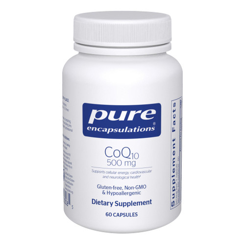 Pure Encapsulations CoQ10 500 mg 60 capsules bottle