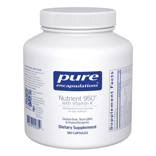 Pure Encapsulations Nutrient 950 with Vitamin K 180 capsule bottle
