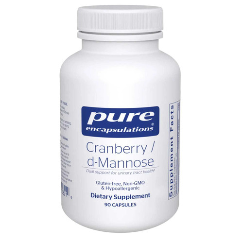 Pure Encapsulations Cranberry/D-Mannose 90 capsule bottle