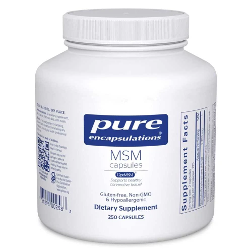 Pure Encapsulations MSM 250 capsules bottle