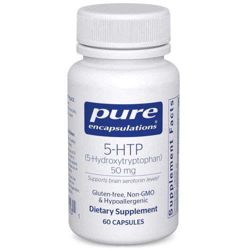 Pure Encapsulations 5-HTP 50 mg 60 capsules bottle