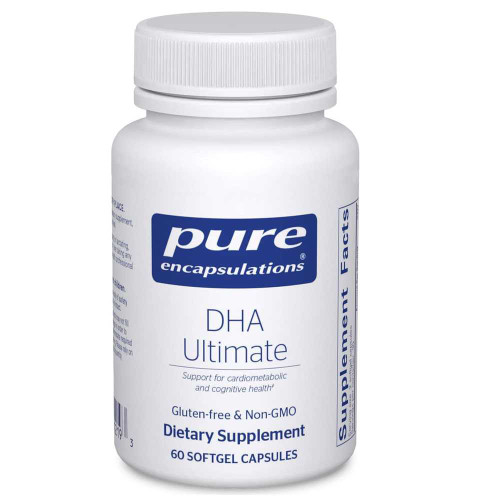 Pure Encapsulations DHA Ultimate 60 softgel bottle