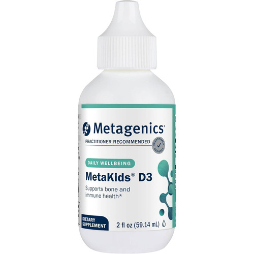 Metagenics MetaKids D3 Liquid 2 fl oz (59.14 mL) dropper bottle