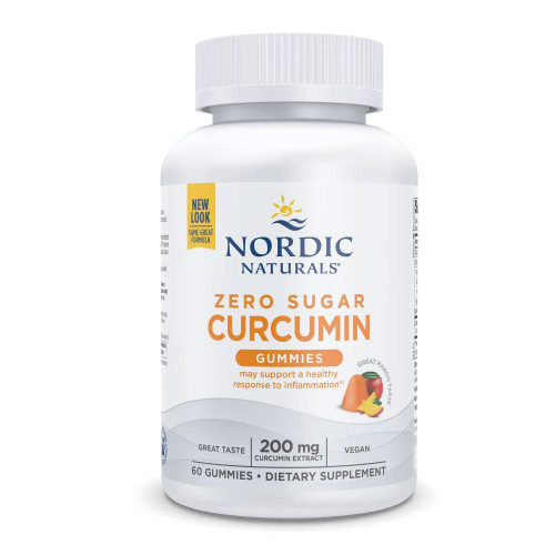 Nordic Naturals Zero Sugar Curcumin Gummies, Mango Flavor - 60 Chewables
