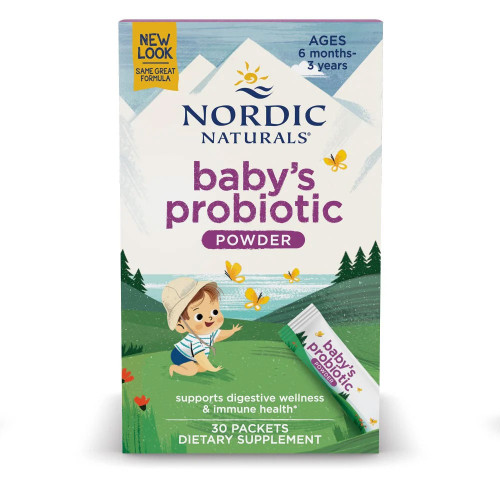 Nordic Naturals Baby's Nordic Flora Probiotic Powder 30 packets carton