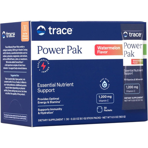 Trace Minerals Electrolyte Stamina Power Pak Watermelon Flavor 30 packets box