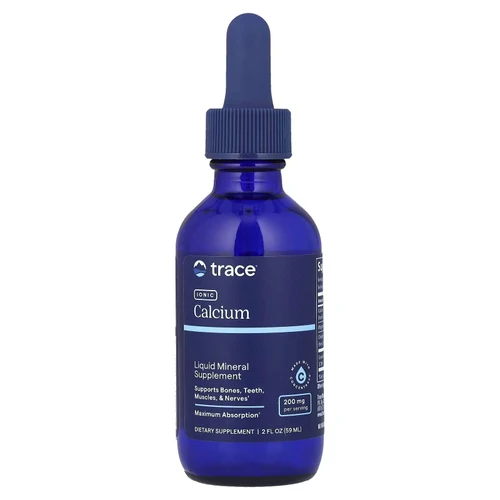 Trace Minerals Liquid Ionic Calcium 59 mL dropper bottle