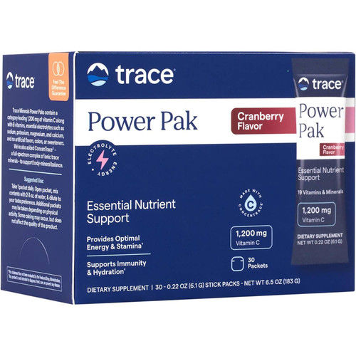 Trace Minerals Electrolyte Stamina Power Pak Cranberry Flavor 30 packets box