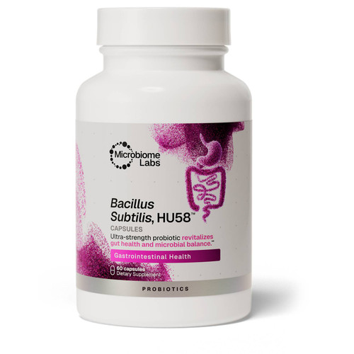 Microbiome Labs Bacillus Subtilis, HU58 - 60 Capsules