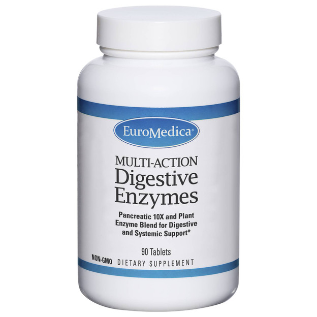 EuroMedica Multi-Action Digestive Enzymes - 90 Tablets