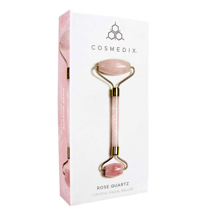 Cosmedix Rose Quartz Crystal Facial Roller at BeautifiedYou