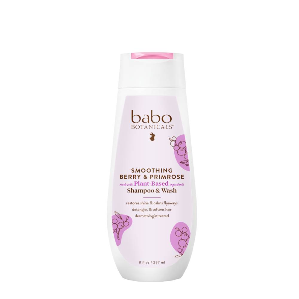 Babo Botanicals Smoothing Detangling Shampoo Wash - Berry Primrose 15$