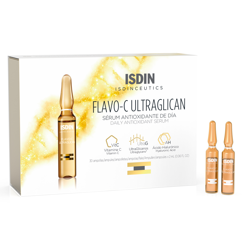 Isdin Ceutics Flavo-c Ultraglican Daily Antioxidant Serum Ampoules