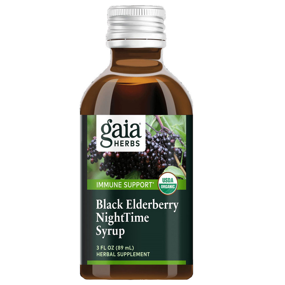 Gaia Herbs PRO Black Elderberry NightTime Syrup 23$