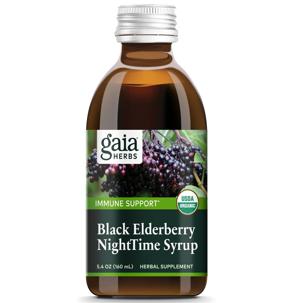 Gaia Herbs PRO Black Elderberry NightTime Syrup 38$